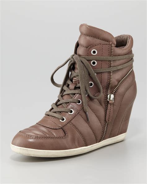 high fashion wedge sneakers